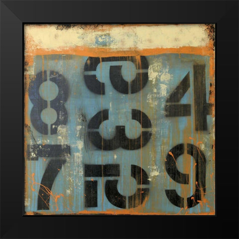 Score Card Black Modern Wood Framed Art Print by Ashley, Erin