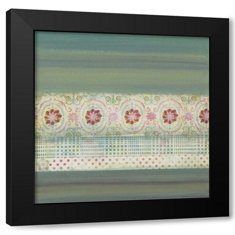 A Gift of Blooms II Black Modern Wood Framed Art Print by Green-Aldridge, W.