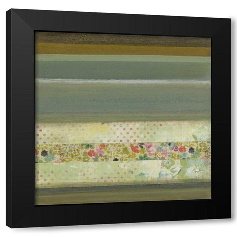 A Gift of Blooms III Black Modern Wood Framed Art Print by Green-Aldridge, W.