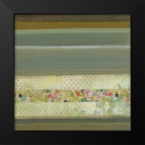 A Gift of Blooms III Black Modern Wood Framed Art Print by Green-Aldridge, W.