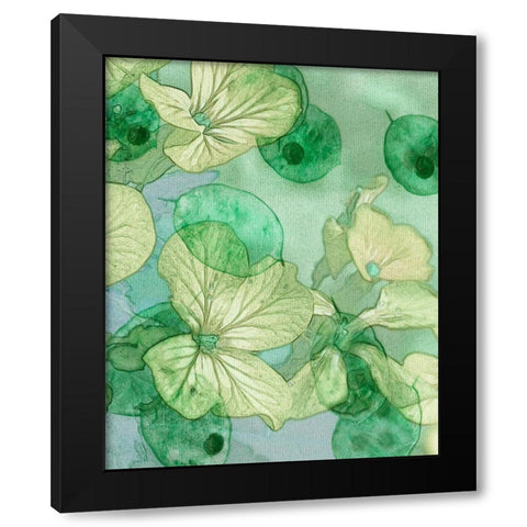 Mint Progeny III Black Modern Wood Framed Art Print with Double Matting by Chandler, Sharon