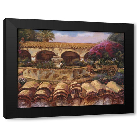 Mission Wall Black Modern Wood Framed Art Print with Double Matting by Hadfield, Clif