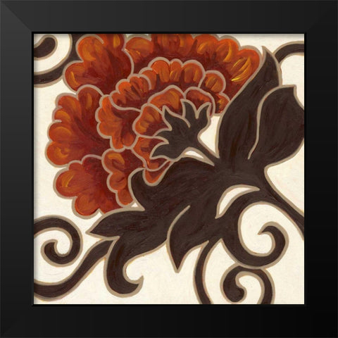 Lynne I Black Modern Wood Framed Art Print by Deans, Karen