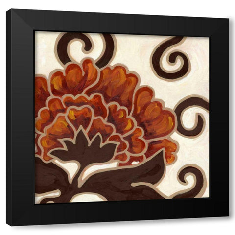 Lynne II Black Modern Wood Framed Art Print with Double Matting by Deans, Karen