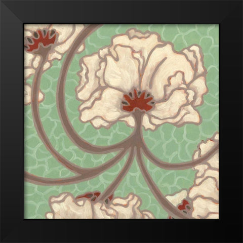 Cleo Aqua III Black Modern Wood Framed Art Print by Deans, Karen