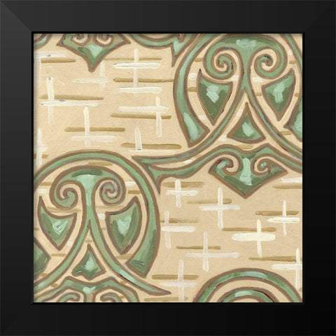 Cleo Aqua IV Black Modern Wood Framed Art Print by Deans, Karen