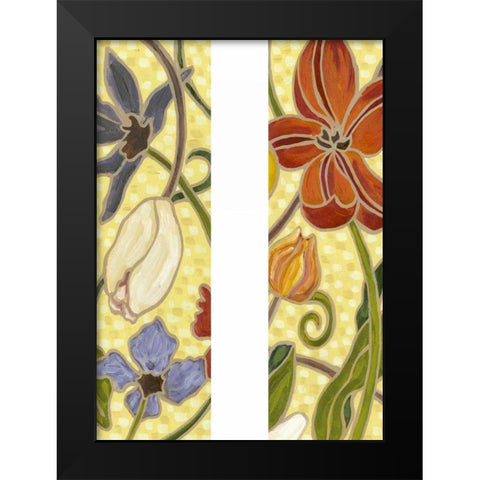 Mini Sunny Garden I (2-Up) Black Modern Wood Framed Art Print by Deans, Karen
