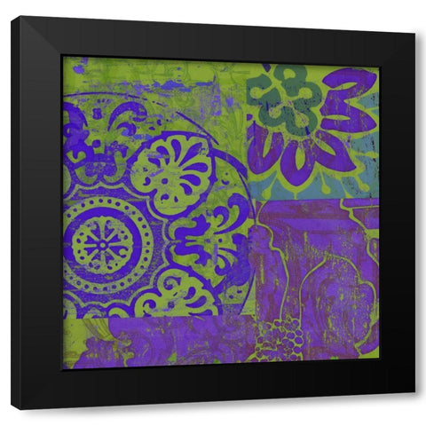 Royal Jewels I Black Modern Wood Framed Art Print with Double Matting by Mountain, Ricki