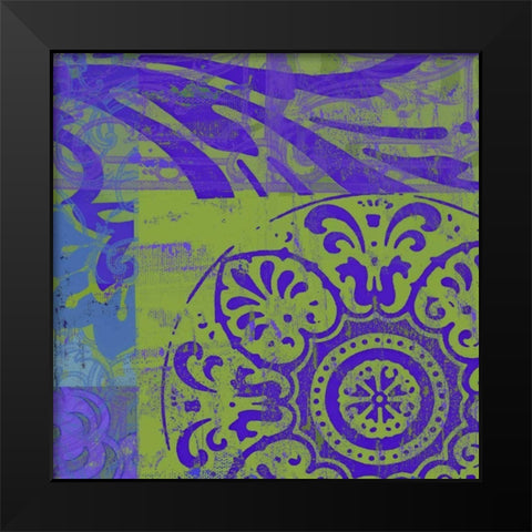 Royal Jewels II Black Modern Wood Framed Art Print by Mountain, Ricki