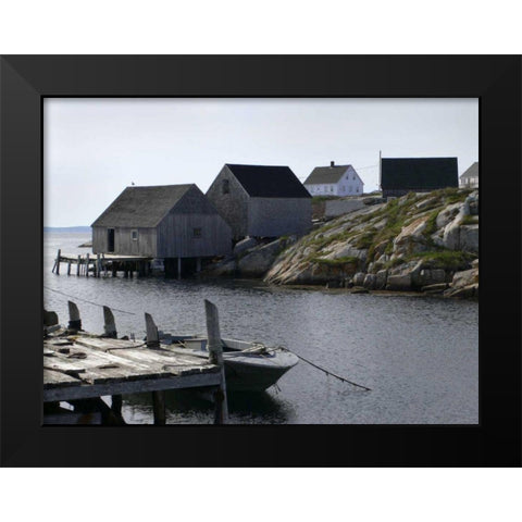 Coastal Shore I Black Modern Wood Framed Art Print by Christensen, Jim