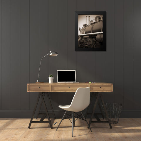 Olde Time Travel I Black Modern Wood Framed Art Print by Christensen, Jim