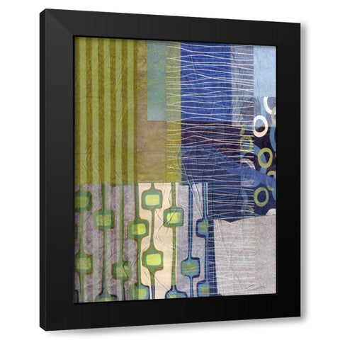 Mix and Match II Black Modern Wood Framed Art Print with Double Matting by Butler, John