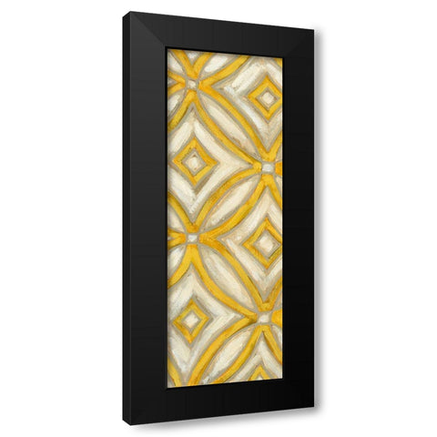 2-Up Earthen Patterns II Black Modern Wood Framed Art Print with Double Matting by Deans, Karen