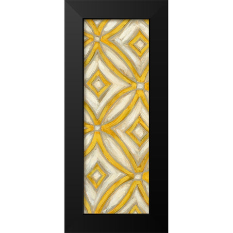 2-Up Earthen Patterns II Black Modern Wood Framed Art Print by Deans, Karen