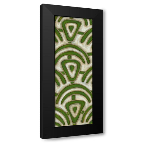 2-Up Earthen Patterns III Black Modern Wood Framed Art Print with Double Matting by Deans, Karen
