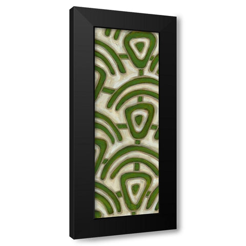 2-Up Earthen Patterns IV Black Modern Wood Framed Art Print with Double Matting by Deans, Karen