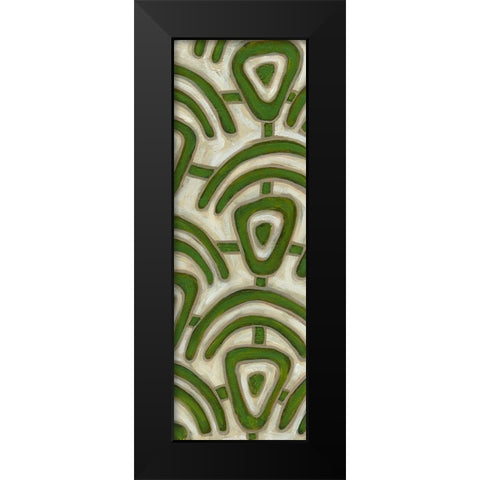 2-Up Earthen Patterns IV Black Modern Wood Framed Art Print by Deans, Karen