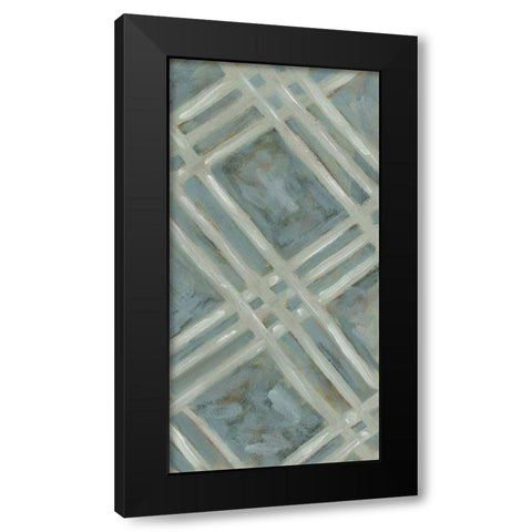 Primary Pattern II Black Modern Wood Framed Art Print with Double Matting by Deans, Karen