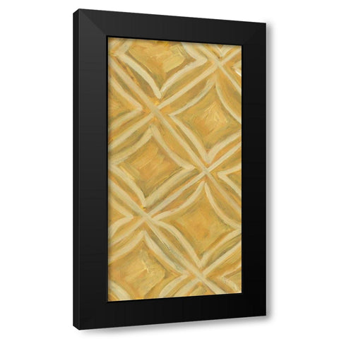 Primary Pattern V Black Modern Wood Framed Art Print with Double Matting by Deans, Karen