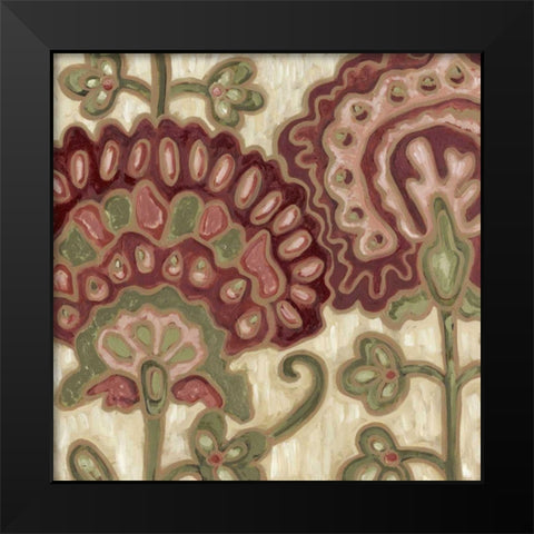 Romantic Chintz I Black Modern Wood Framed Art Print by Deans, Karen