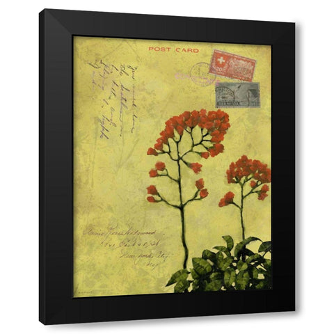 Postage VII Black Modern Wood Framed Art Print with Double Matting by Novak, Rick