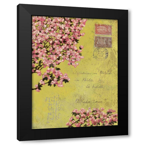 Postage VIII Black Modern Wood Framed Art Print with Double Matting by Novak, Rick