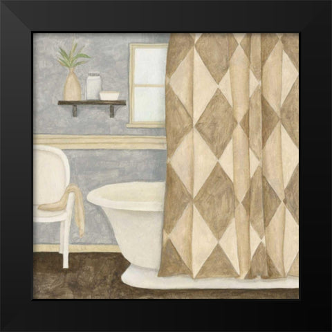 Patterned Bath I Black Modern Wood Framed Art Print by Meagher, Megan