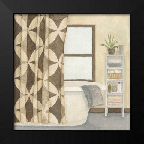 Patterned Bath III Black Modern Wood Framed Art Print by Meagher, Megan
