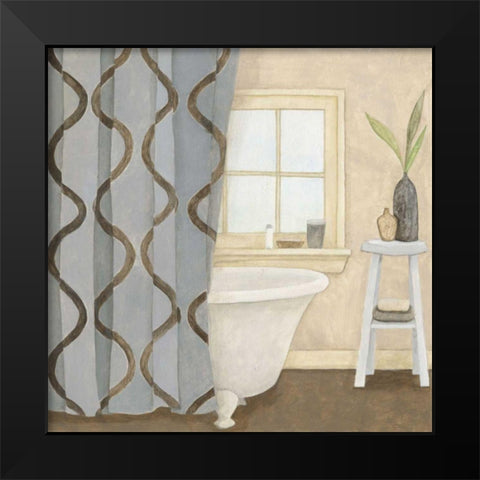 Patterned Bath IV Black Modern Wood Framed Art Print by Meagher, Megan
