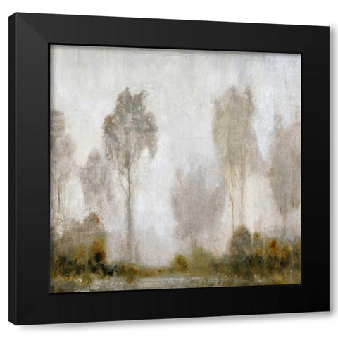 Misty Marsh I Black Modern Wood Framed Art Print with Double Matting by OToole, Tim
