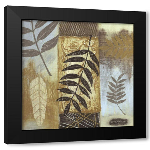 Patterns of Nature I Black Modern Wood Framed Art Print with Double Matting by Russell, Wendy
