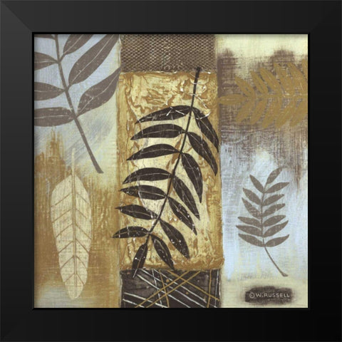Patterns of Nature I Black Modern Wood Framed Art Print by Russell, Wendy