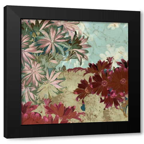 Tokyo Rose I Black Modern Wood Framed Art Print with Double Matting by Vision Studio