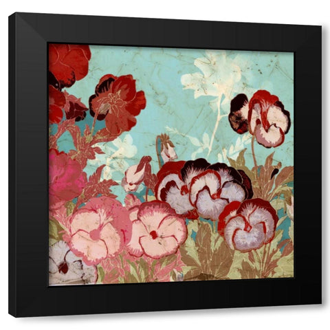 Tokyo Rose II Black Modern Wood Framed Art Print by Vision Studio