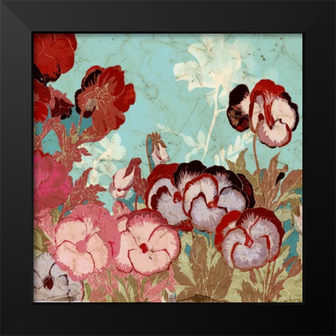 Tokyo Rose II Black Modern Wood Framed Art Print by Vision Studio