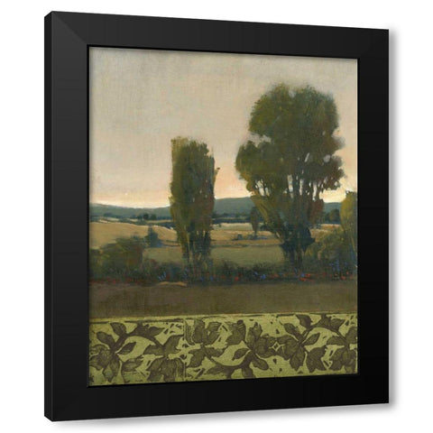 Peaceful Valley I Black Modern Wood Framed Art Print with Double Matting by OToole, Tim