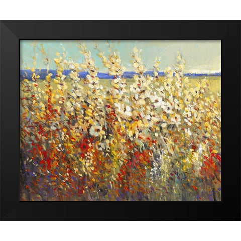 Field of Spring Flowers II Black Modern Wood Framed Art Print by OToole, Tim