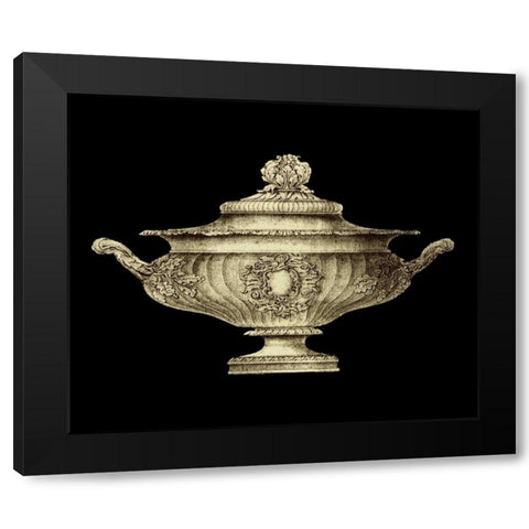 Garden Antiquities II Black Modern Wood Framed Art Print by Vision Studio