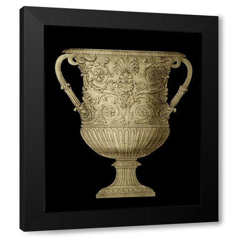 Garden Antiquitites V Black Modern Wood Framed Art Print by Vision Studio