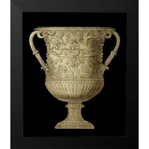 Garden Antiquitites V Black Modern Wood Framed Art Print by Vision Studio