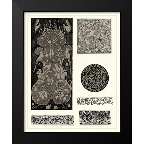 Braoque Details II Black Modern Wood Framed Art Print by Vision Studio