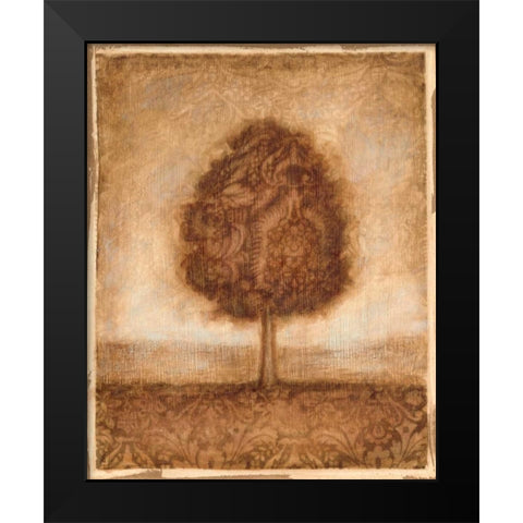 Patterned Maple II Black Modern Wood Framed Art Print by Harper, Ethan