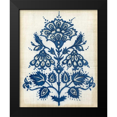 Eastern Indigo I Black Modern Wood Framed Art Print by Meagher, Megan