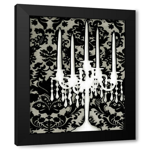 Patterned Candelabra I Black Modern Wood Framed Art Print by Harper, Ethan
