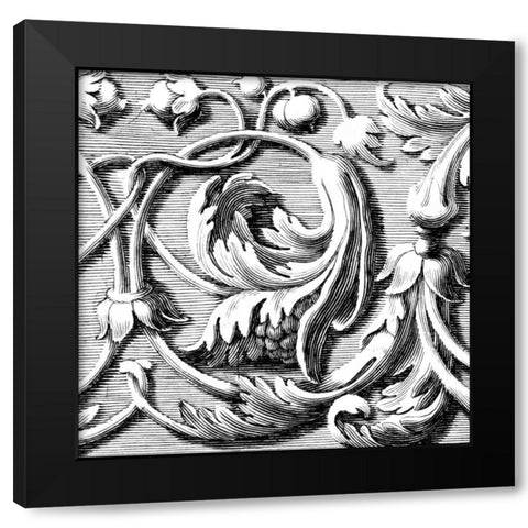 Sculptural Detail VI Black Modern Wood Framed Art Print with Double Matting by Vision Studio