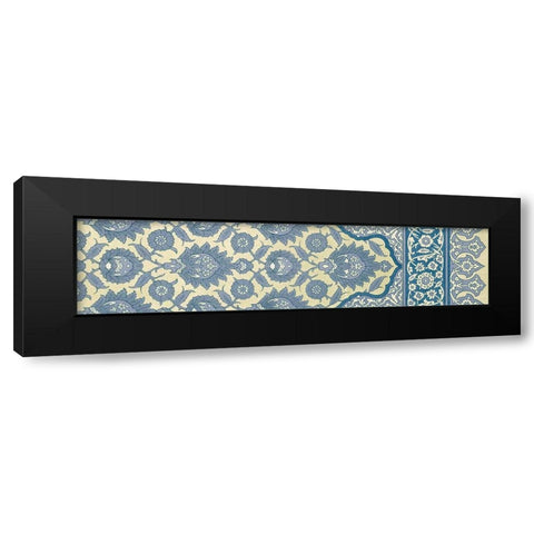 Panel Arabesque II Black Modern Wood Framed Art Print with Double Matting by Vision Studio