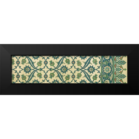 Panel Arabesque IV Black Modern Wood Framed Art Print by Vision Studio