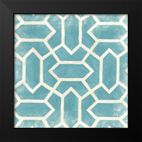 Modern Symmetry V Black Modern Wood Framed Art Print by Zarris, Chariklia