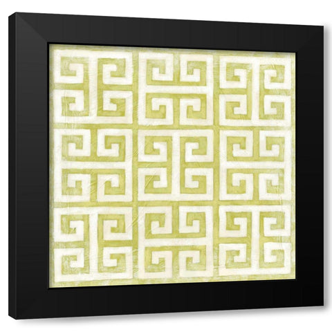 Modern Symmetry IX Black Modern Wood Framed Art Print with Double Matting by Zarris, Chariklia