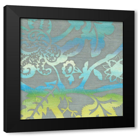 Ombre Garden IV Black Modern Wood Framed Art Print by Zarris, Chariklia